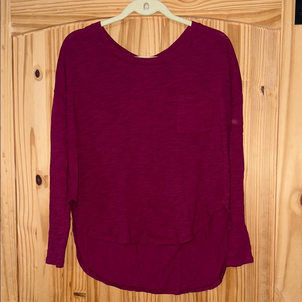 Women's Burgundy Bobi Active Wear Top